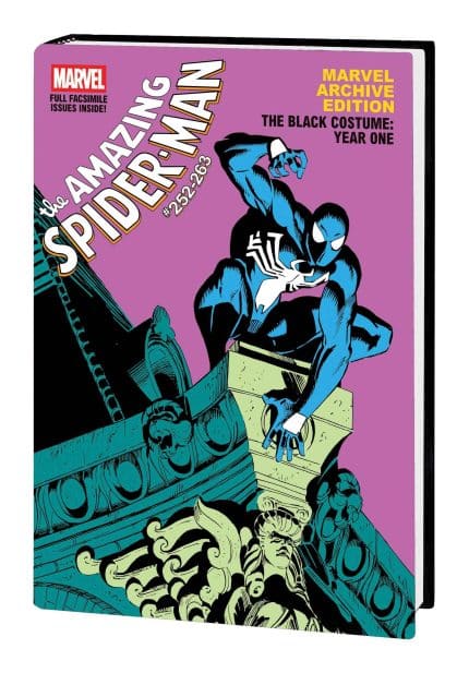 MARVEL ARCHIVE EDITION: AMAZING SPIDER-MAN - THE BLACK COSTUME: YEAR ONE GALLERY EDITION RON FRENZ ORIGINAL COLLECTION COVER [DM ONLY]
