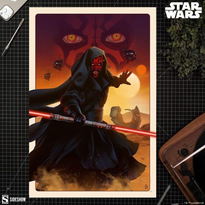Sideshow Collectibles Star Wars Art Print Darth Maul: The Phantom Menace 41 x 61 cm - unframed - Image 2