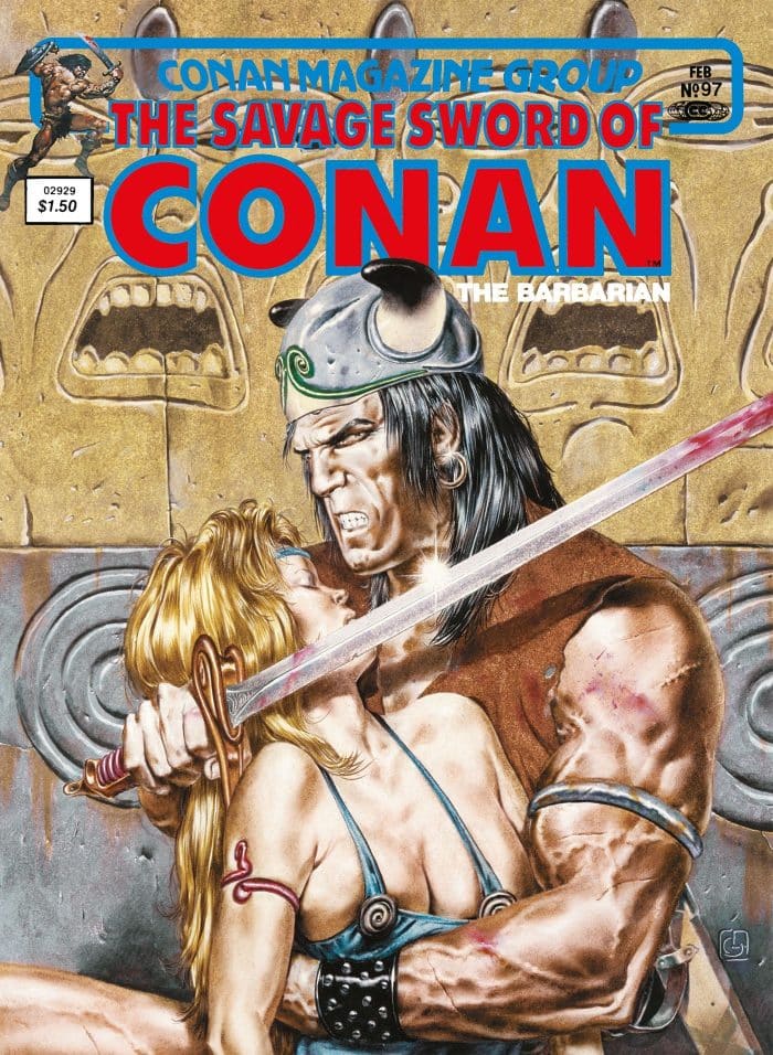 The Savage Sword Of Conan: The Original Comics Omnibus Vol. 7 DM Cover