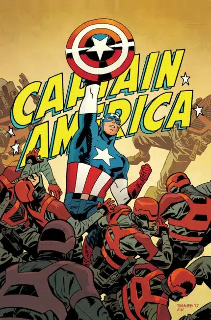 Black Widow & Captain America By Waid & Samnee Omnibus Chris Samnee Captain America Cover [DM Only]